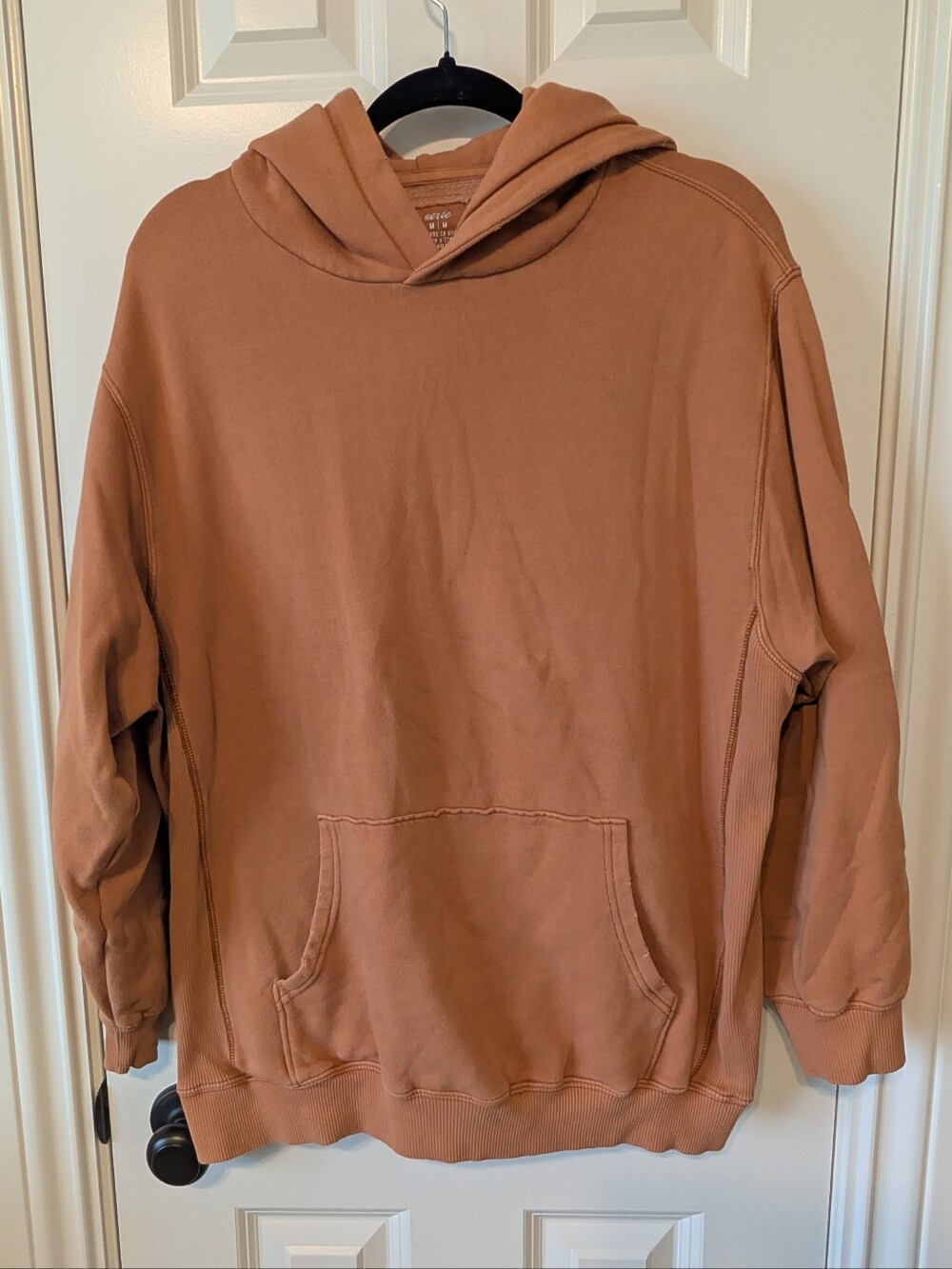 Aerie Oversized Brown Garment-Dyed Hoodie Size M